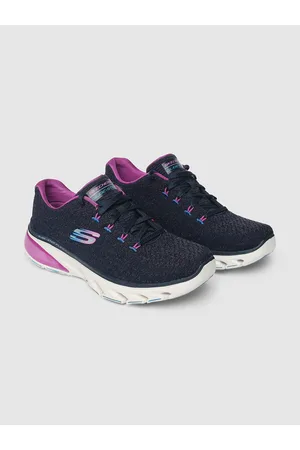 Skechers Women Glide-Step Flex Air Casual Lace-Up Shoe