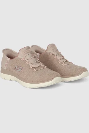 Skechers Women SUMMITS-DAZZLING HAZE Woven Design Slip On Sneakers