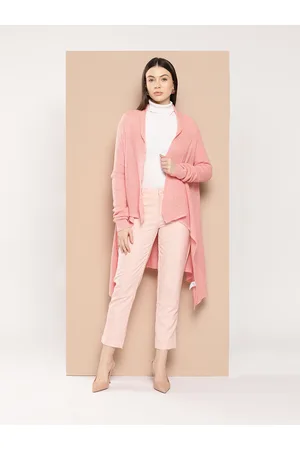 Chemistry Ribbed High-Low Open Front Sweater