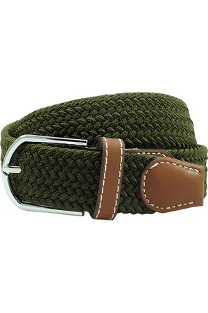 The Tie Hub Men Braided Stretchable Casual Elasticated Belt