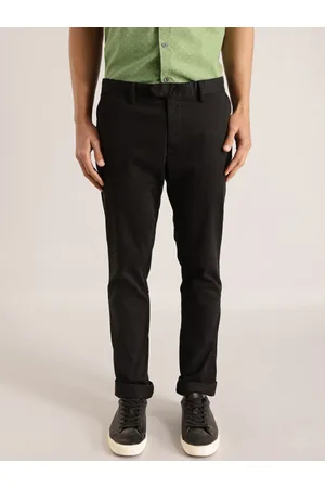 Indian Terrain Men Mid-Rise Brooklyn Slim Fit Pure Cotton Chinos Trousers
