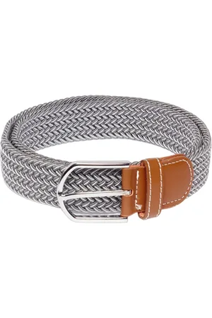The Tie Hub Men Braided Stretchable Casual Elasticated Belt
