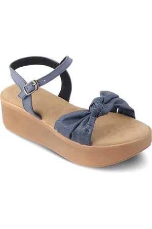 Tresmode Knotted Strap Wedge Heels