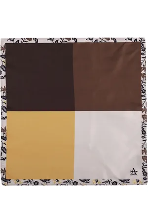 Arrow Men Colourblocked Twill Pocket Square