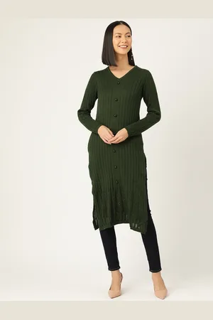 American Eye Acrylic Ribbed Winter Kurta