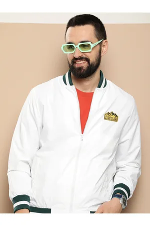 HERE&NOW Solid Mandarin Collar Tailored Jacket