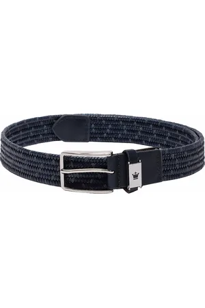 Buy Louis Philippe Sport Men Grey Solid Genuine Leather Belt