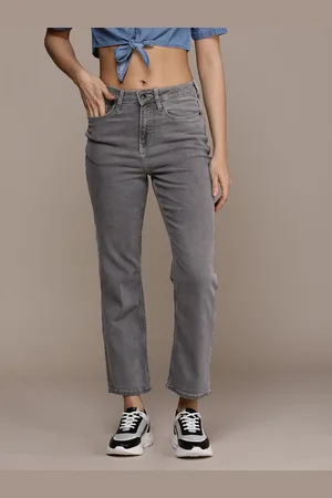 Roadster The Life Co. Women Straight Fit Mid-Rise Stretchable Casual Jeans