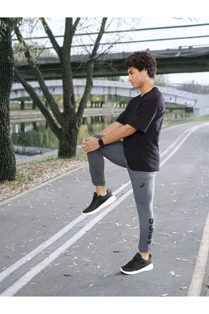 Asics Men Graphic Print Mid Rise Joggers