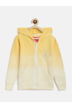 TALES & STORIES Girls Hooded Long Sleeves Front Open Sweatshirt
