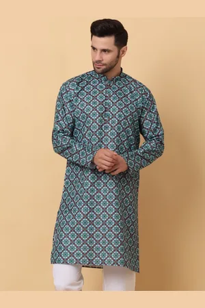 Kraft Ethnic Motifs Printed Straight Kurta