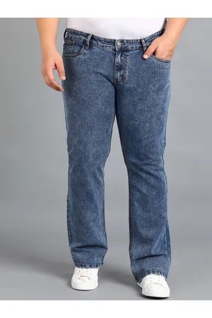 URBANO Men Bootcut Mid-Rise Light Fade Cotton Stretchable Jeans