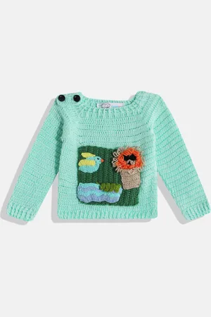 CHUTPUT Kids Conversational Crochet Woollen Pullover