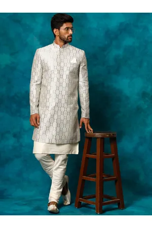 Vastramay Embroidered Indo-Western Sherwani Set