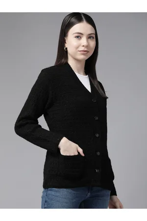Cayman Women Cable Knit Woollen Cardigan
