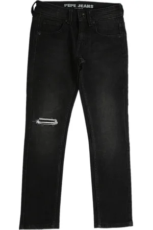 Pepe Jeans Boys Slim Fit Low Distress Stretchable Jeans