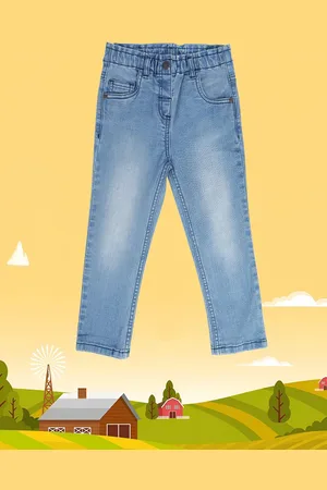 MINI KLUB Girls Clean Look Light Fade Stretchable Jeans