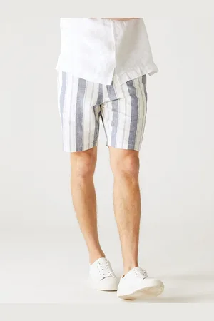 Marks & Spencer Men Striped Mid-Rise Shorts