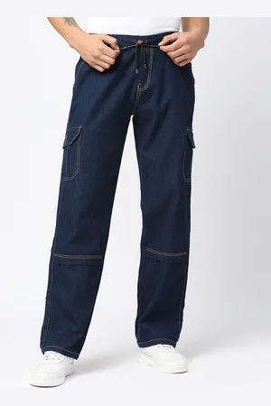 HJ HASASI Men Relaxed Fit Mid-Rise Clean Look Stretchable Jeans