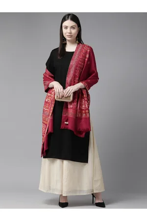Cayman Floral Woven Design Woollen Stole