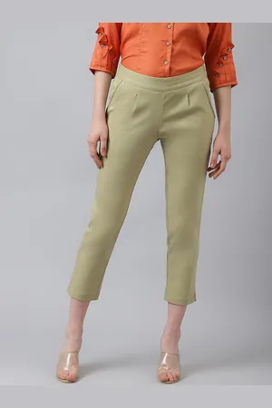Latin Quarters Women Comfort Slim Fit Pleated Trousers