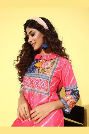 Indo Era Women Printed Tunic with Trousers Co-Ords