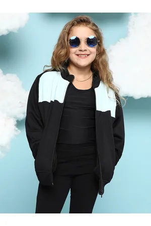 Instafab Girls Windcheater Bomber With Patchwork Jacket