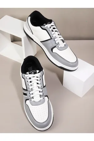 WROGN Men Colourblocked Sneakers with Perforated Detail