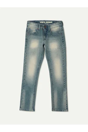 Pepe Jeans Boys Slim Fit Clean Look Heavy Fade Stretchable Jeans