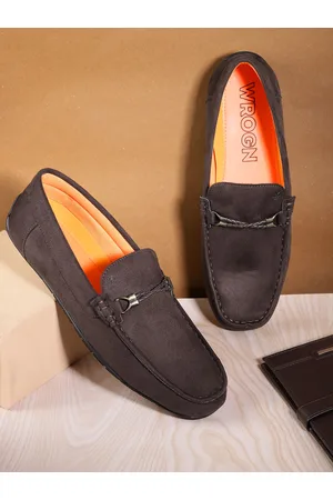 Buy WROGN Men Brown Perforated Sneakers - Casual Shoes for Men 2061572 |  Myntra
