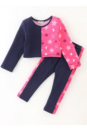 CrayonFlakes Girls Printed Top with Leggings