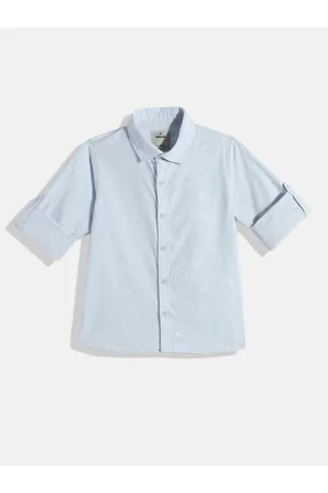 WROGN Boys Slim Fit Pure Cotton Floral Printed Casual Shirt