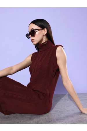 DressBerry Knitted Turtle Neck Jumper Dress