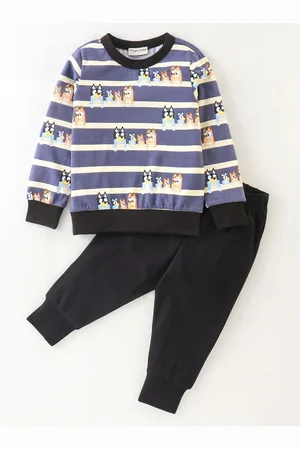 CrayonFlakes Boys Printed Pure Cotton Clothing Set