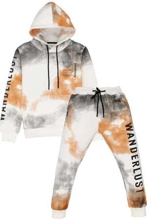 Status Quo Boys Tie & Dyed Cotton Hooded Tracksuits
