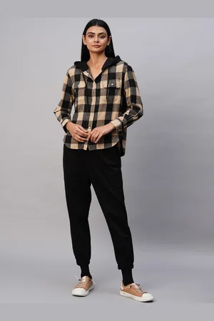 Chemistry Checked Hooded Shirt With Joggers