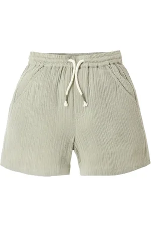 Cherry Crumble Boys Checked Cotton Shorts
