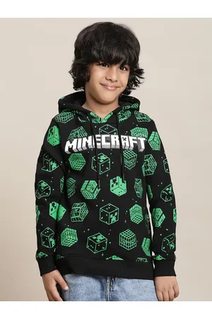 Kidsville Boys Minecraft Printed Hooded Sweatshirt