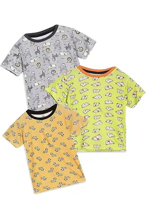 The Boo Boo Club Infants Pack Of 3 Printed Pure Cotton T-shirt