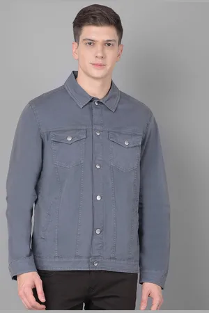 Canary London Spread Collar Washed Cotton Denim Jacket