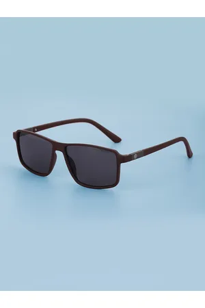 Carlton London Unisex Black Lens & Brown Wayfarer Sunglasses with UV Protected Lens