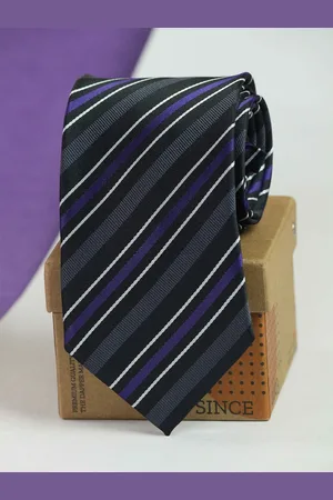Tossido Men Striped Microfiber Broad Tie
