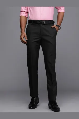 Raymond Weil Men Textured Slim Fit Formal Trousers