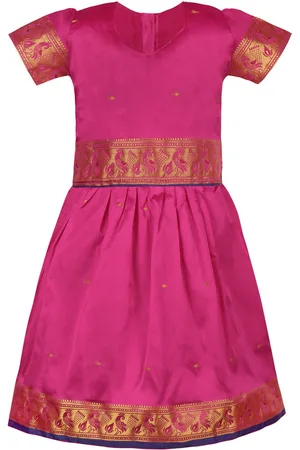 Wish Karo Girls Woven Design Zari Ready to Wear Lehenga & Choli