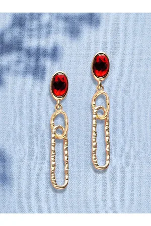 Accessorize Gem Loop Drop Earrings