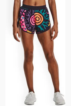 Under Armour Run in Peace Women Printed Mid-Rise Sports Shorts