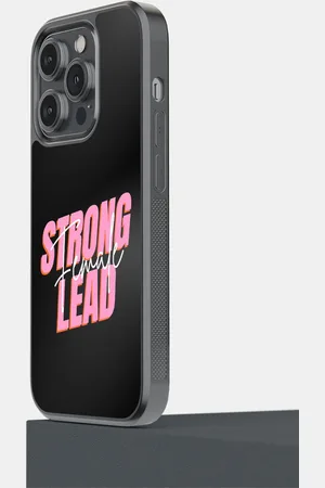 macmerise Strong Female Lead Typography Printed iPhone 14 Pro Bumper Case Cover