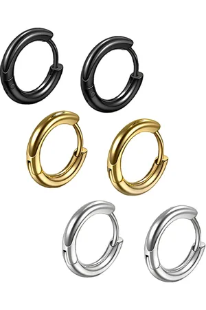 KARISHMA KREATIONS Set Of 3 Circular Hoop Earrings