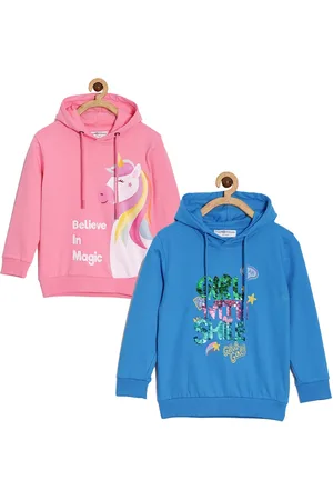 The Mom Store Kids Pack Of 2 Printed Hooded Sweatshirt