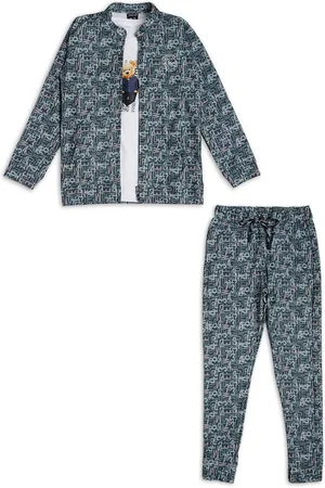 CAVIO Boys Printed T-shirt & Shirt With Joggers Clothing Set